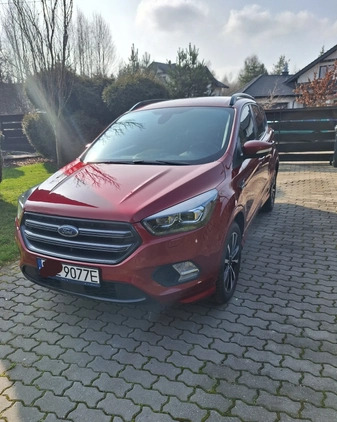 Ford Kuga cena 78000 przebieg: 99750, rok produkcji 2017 z Katowice małe 497